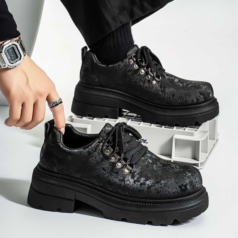 Men'S Shoes Height Increase - Kışlık Erkek Retro İngiliz Tarzı Günlük