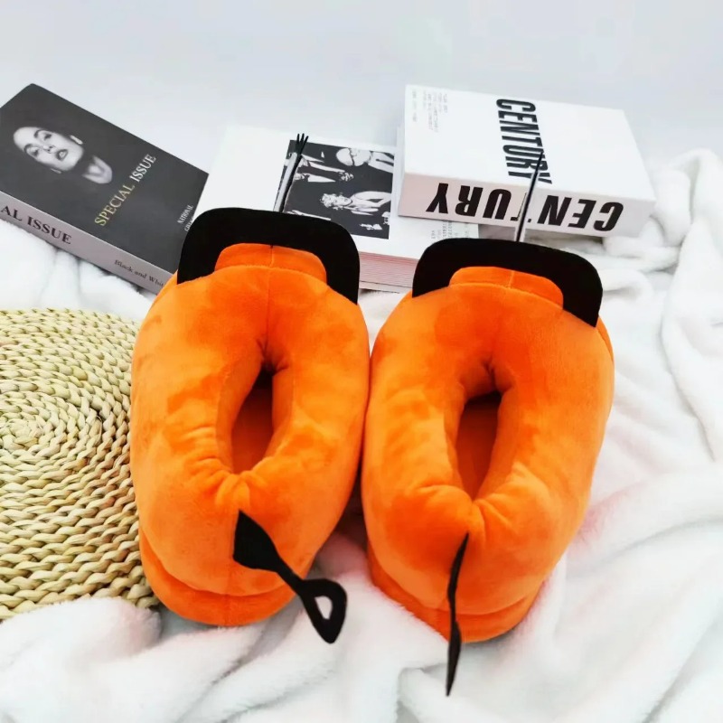 Men'S Shoes Slip On - Anime Chainsaw Man Pochita Ev Terliği