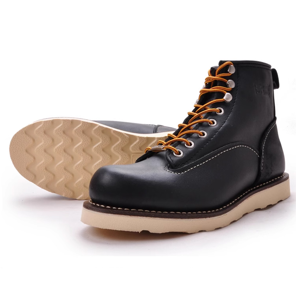 Work Boot Steel Toe - Erkek Modası Hakiki Deri Motosiklet Botları