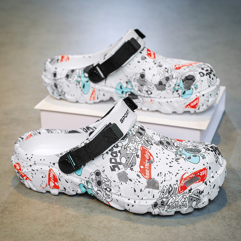Men Shoes Xxl - Erkek Kamuflaj Desenli Terlik Büyük Beden