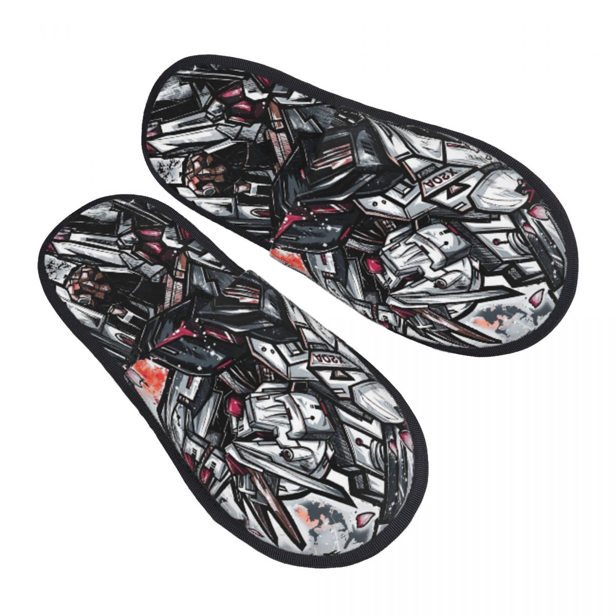 Men'S Shoes With Memory Foam - Mobile Suit Gundam'lı Yatak Odası Terlikleri,
