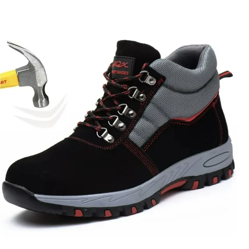 Work Boot Steel Toe - Yüksek kaliteli erkek güvenlik botları iş