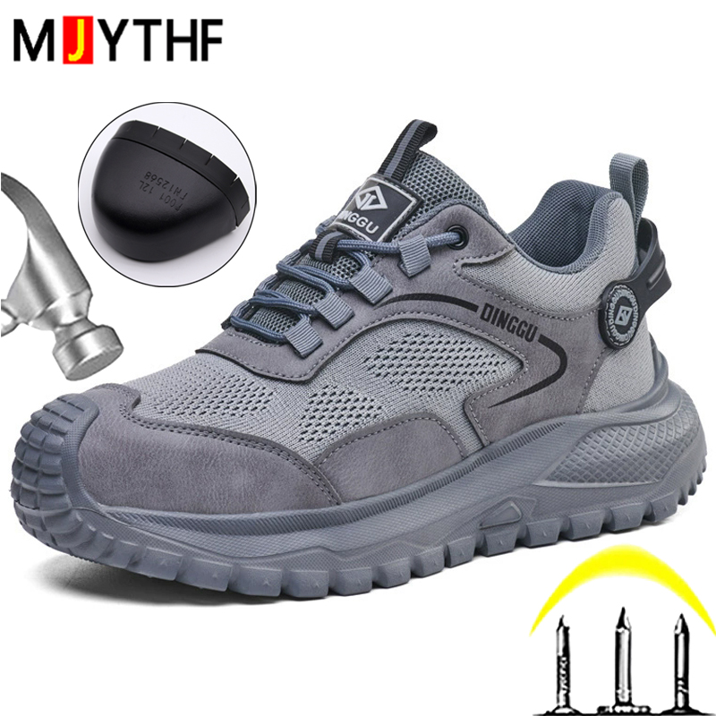Work Boot Steel Toe - Hafif iş güvenliği ayakkabıları erkekler Anti-Smash