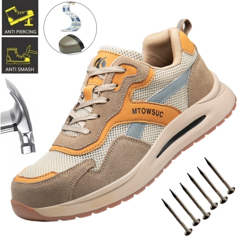 Work Boot Steel Toe - Nefes Alabilen Fonksiyonel Ayakkabılar İçin Delikli