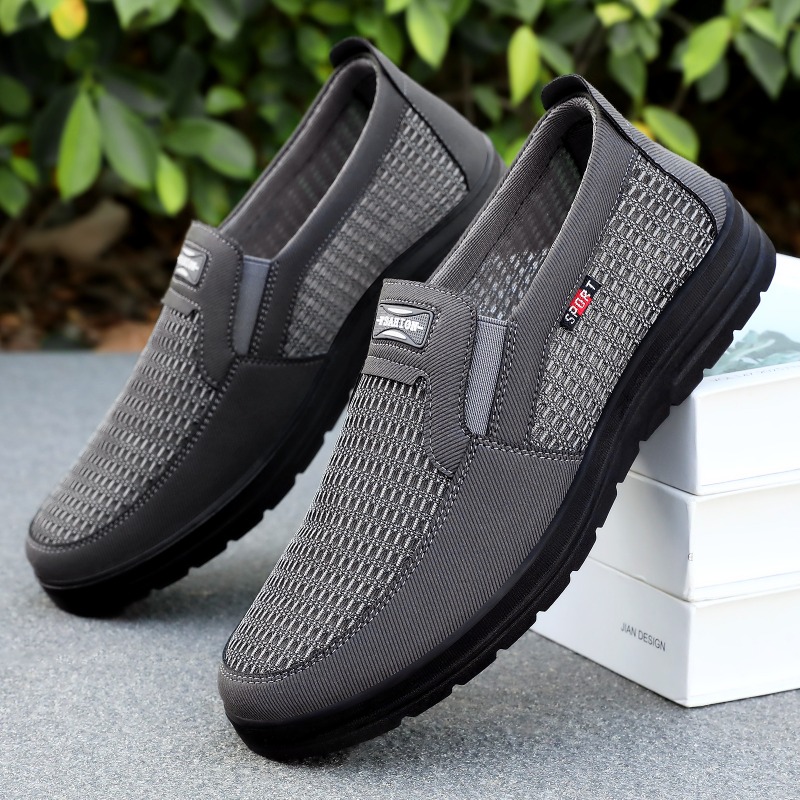 Men Shoes Loafers - Erkekler İçin Nefes Alabilen Fileli, Dokuma