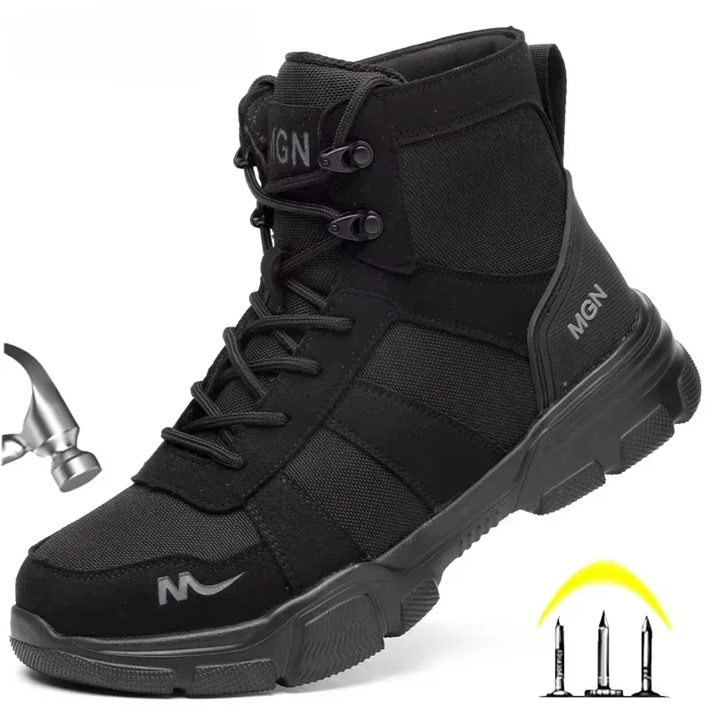 Work Boot Steel Toe - İş Botları Yıkılmaz Erkek Güvenlik Ayakkabıları