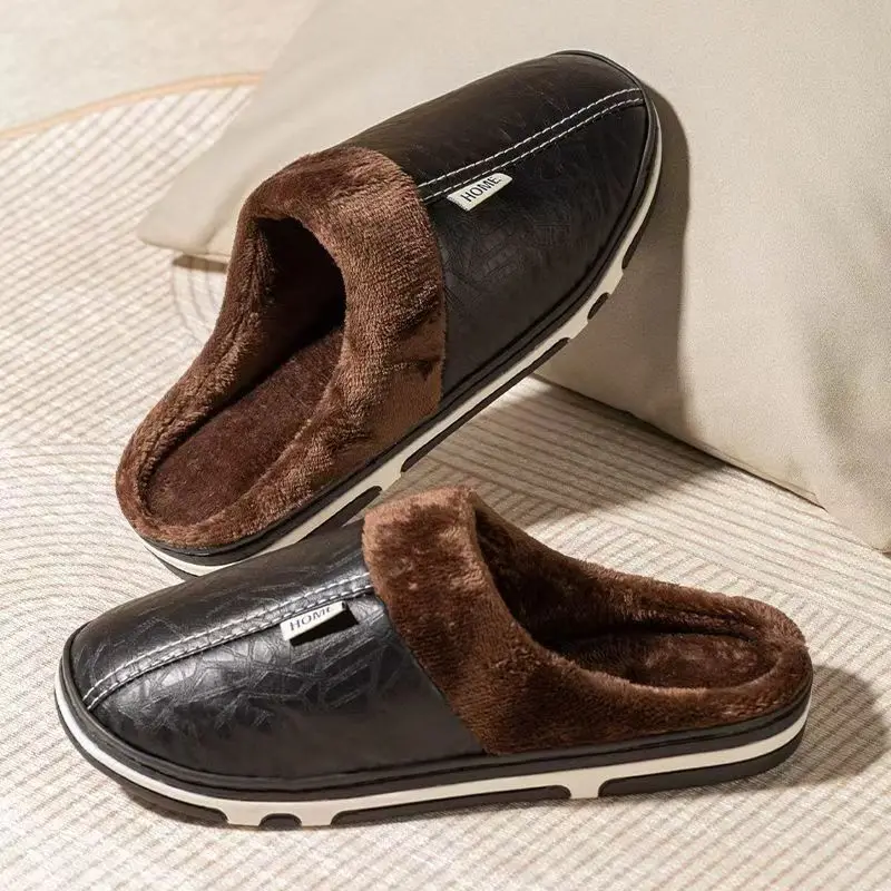 Men Shoes Xxl - Erkek Büyük Boy Kışlık Terlik Kapalı