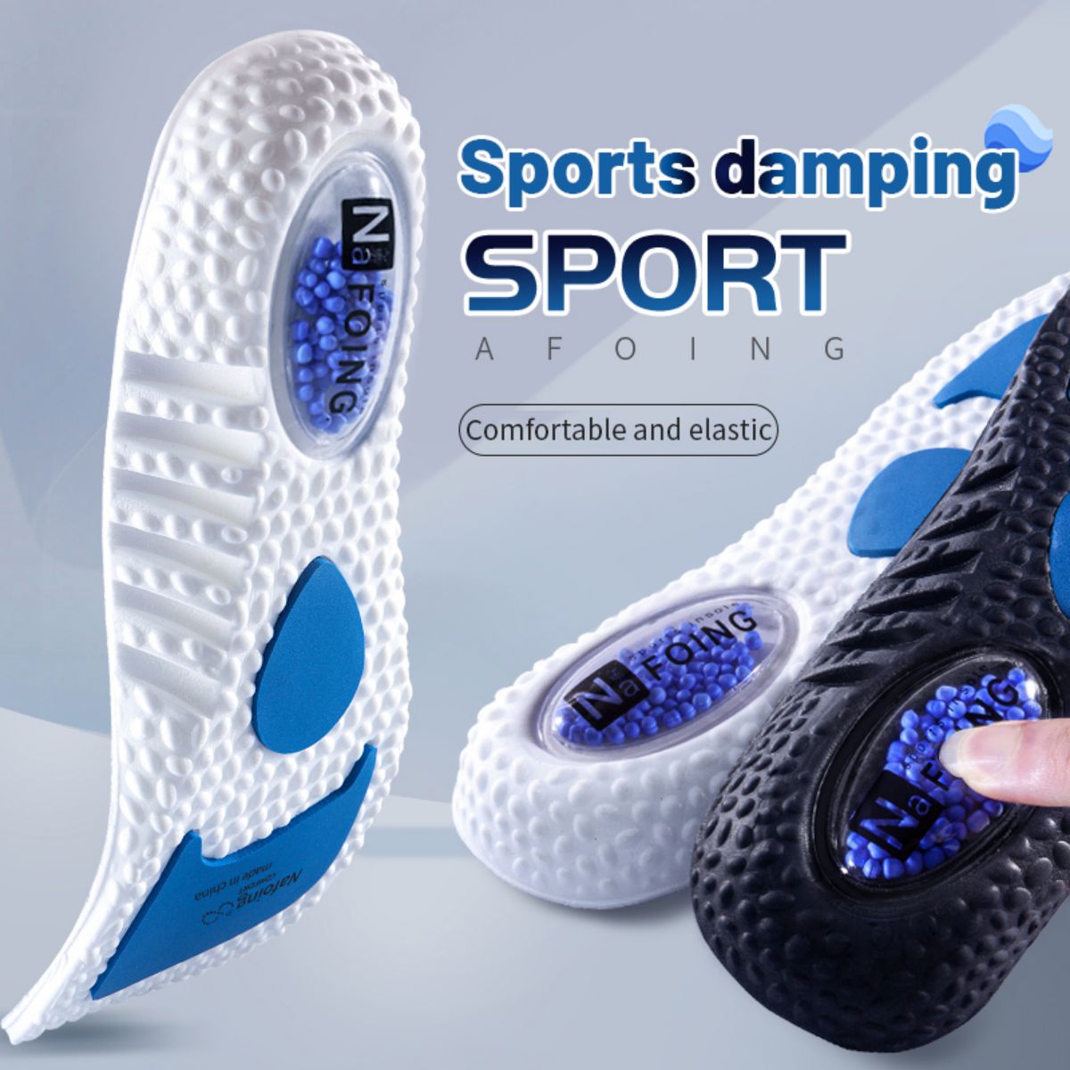 Men'S Shoes With Memory Foam - 1 çift Yükseltme Spor Şok Emme
