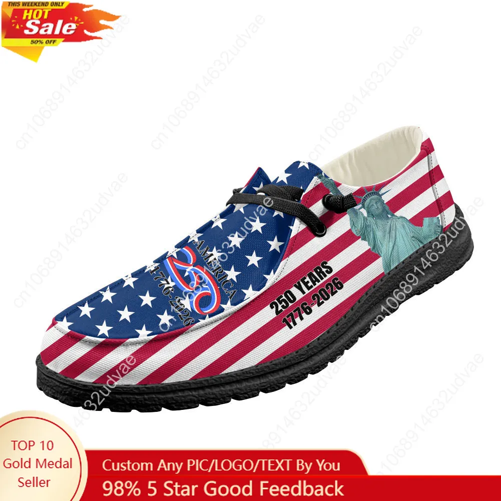 Men Shoes Loafers - Amerika 250. Yıldönümü 1776-2026 Loafer'lar Erkek