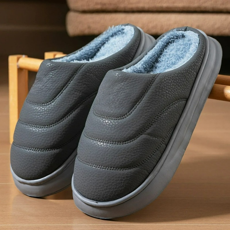 Men'S Shoes With Memory Foam - Erkekler için Sıcak Terlik EVA Hafızalı