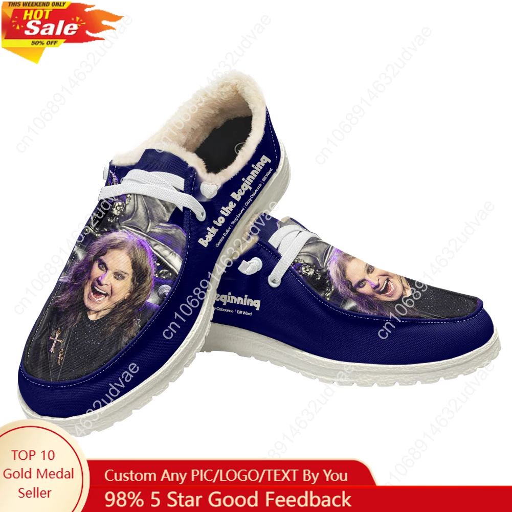 Men Shoes Loafers - Ozzy Osbourne 1948-2025 Peluş Loafer'lar Erkek