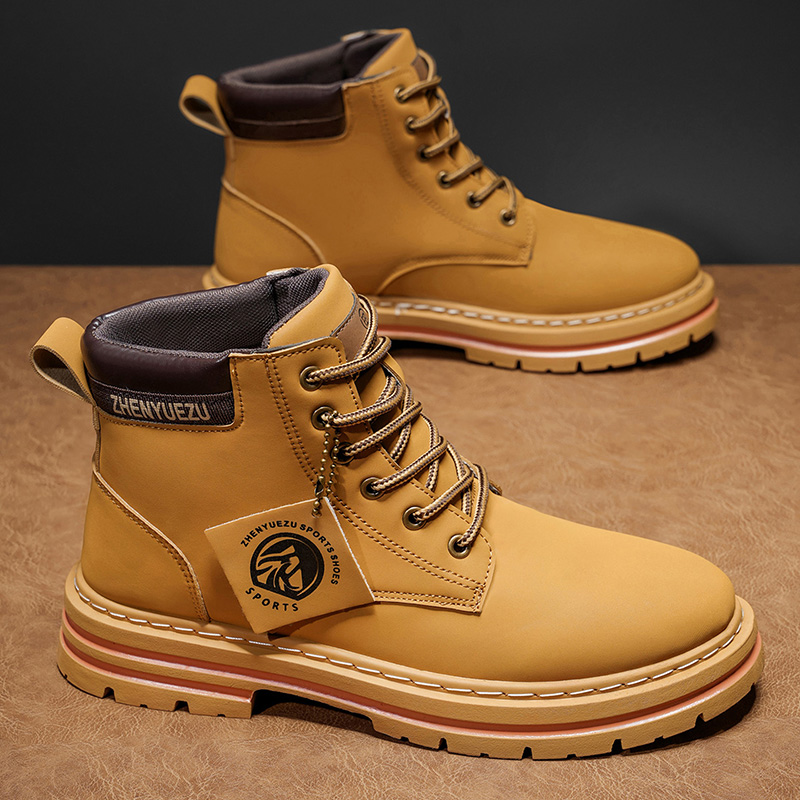 Men'S Shoes Height Increase - Erkekler için Sonbahar ve Kış Retro