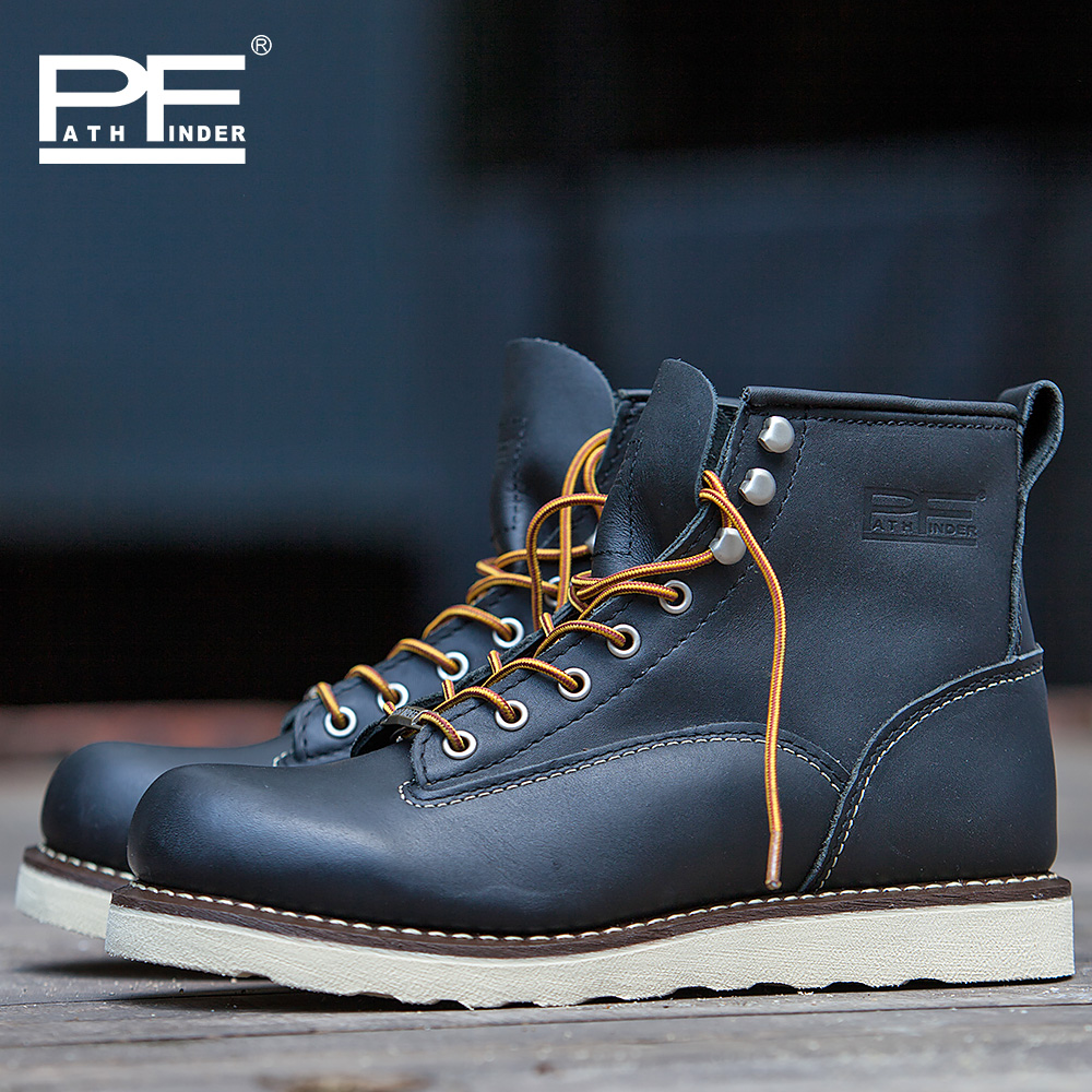 Erkek Modası Hakiki Deri Motos - Work Boot Steel Toe incelemesi ve fiyatı