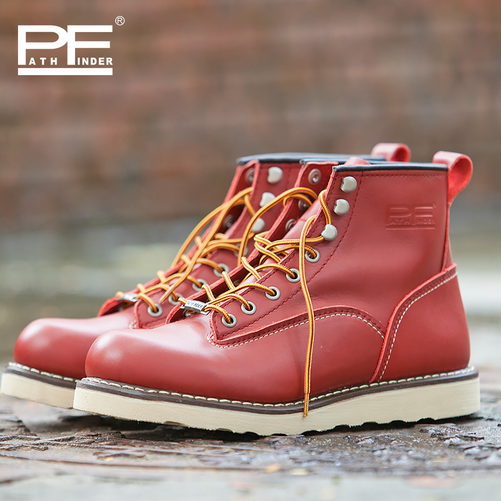 Erkek Modası Hakiki Deri Orta  - Work Boot Steel Toe incelemesi ve fiyatı