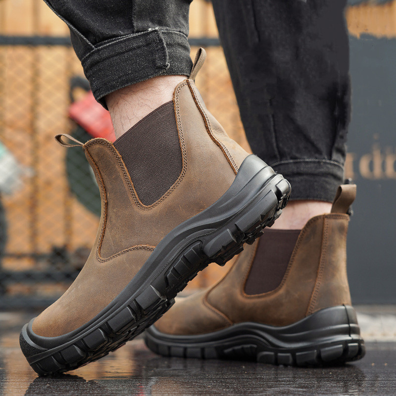 Büyük boy erkek moda çelik bur - Work Boot Steel Toe incelemesi ve fiyatı