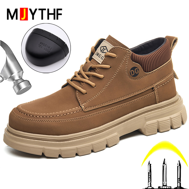 Siyah Deri Bot Erkek Ayakkabıl - Work Boot Steel Toe incelemesi ve fiyatı