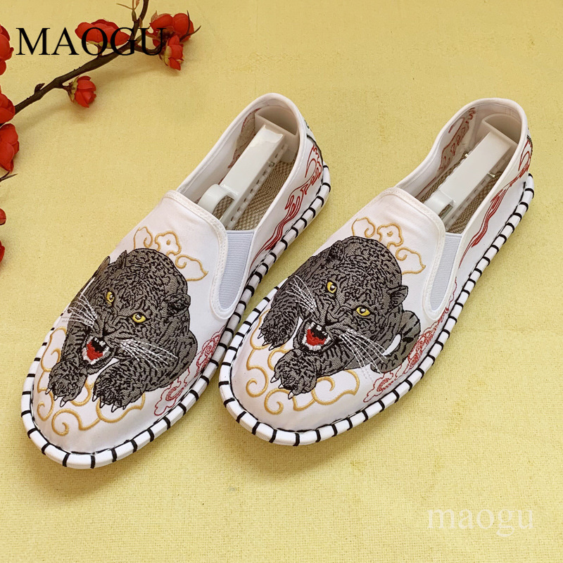 Unisex Çin Tarzı Nakışlı Slip- - Men Shoes Loafers incelemesi ve fiyatı